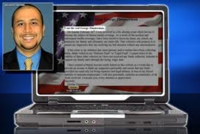 TheRealGeorgeZimmerman.com Donation website is up.