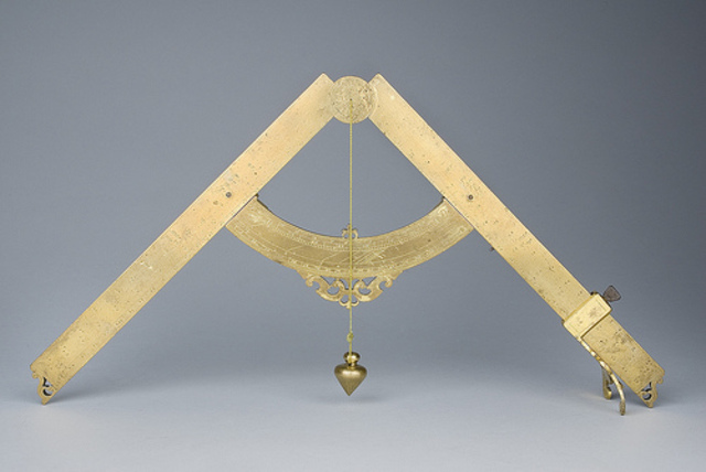 Galileo invents a geometric and military compass