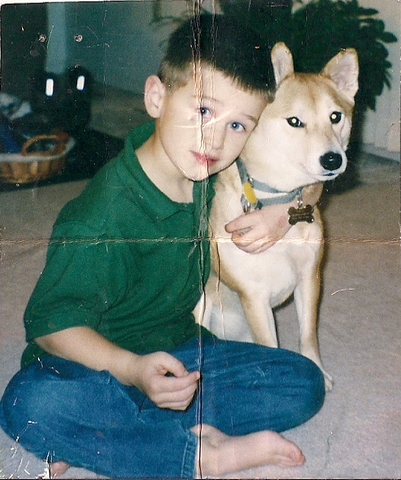 The day I got my dog, Kikei.