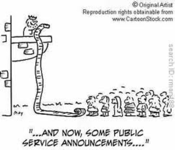 1st Public Service annoouncement air
