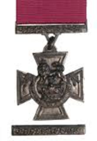 Was awarded the Victoria Cross for his galantry.