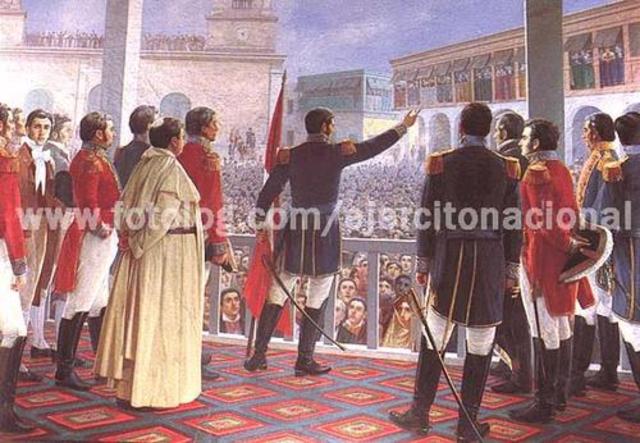 Asume el cargo de Mayor General del Ejército Auxiliar del Perú