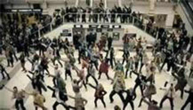 Beginning of flash mobs