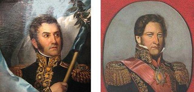 El retiro,la relaciòn de San Martín y Rivadavia.