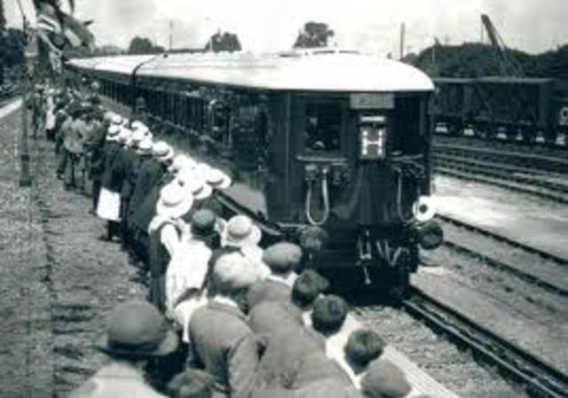 First electric train