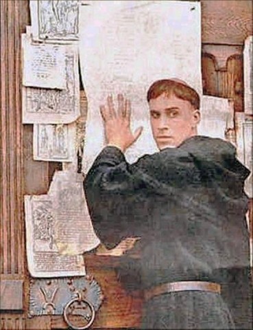 Martin Luther Posts 95 Theses