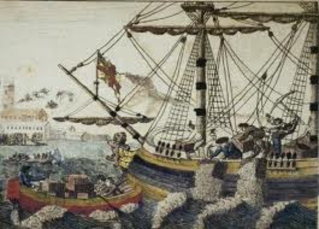 The Boston Tea Party took place.