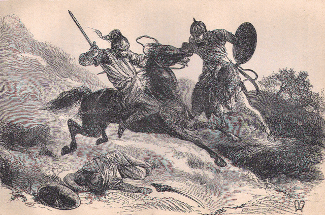 Spanish Christians conquer the Muslim Moors in Spain