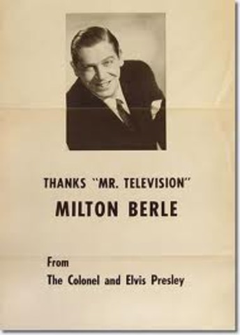 Milton Berle first person seen on television