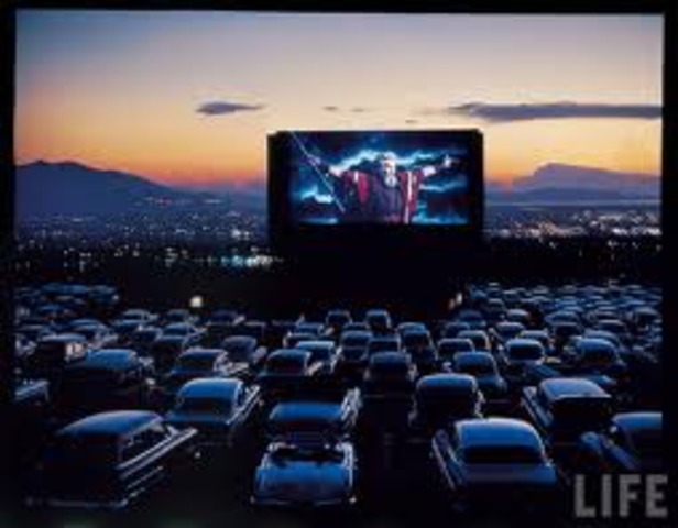 first drive in movie theater