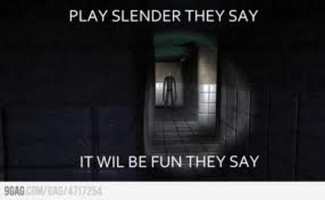 The day I try the Indie horror game Slender
