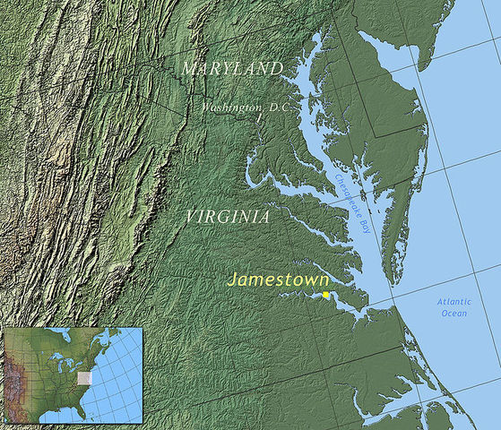 Virginia colony founded.