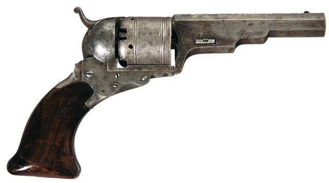 Samuel Colt Pattents the Revolver
