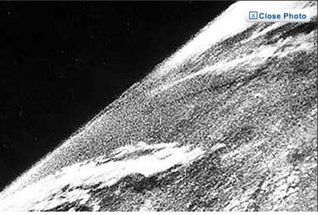 The First Photo Taken from Space