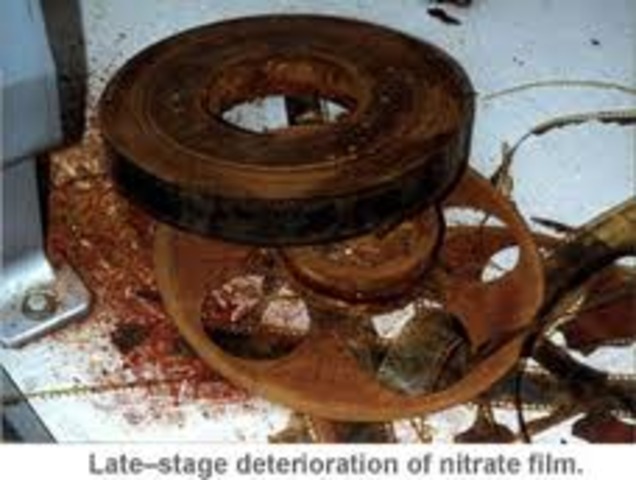 Nitrate celluloid film