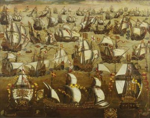 England defeats the Spanish Armada