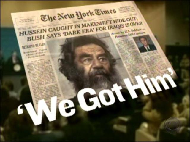 Sadam Hussein is captured