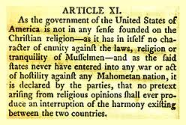 The Treaty of Tripoli