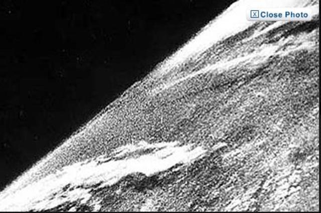 First photo from space