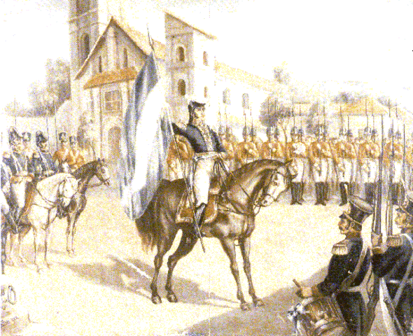 Infantes desembarcados se dirigían hacia el convento