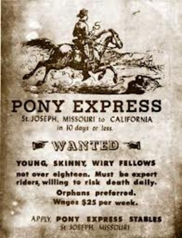 Pony Express Begins