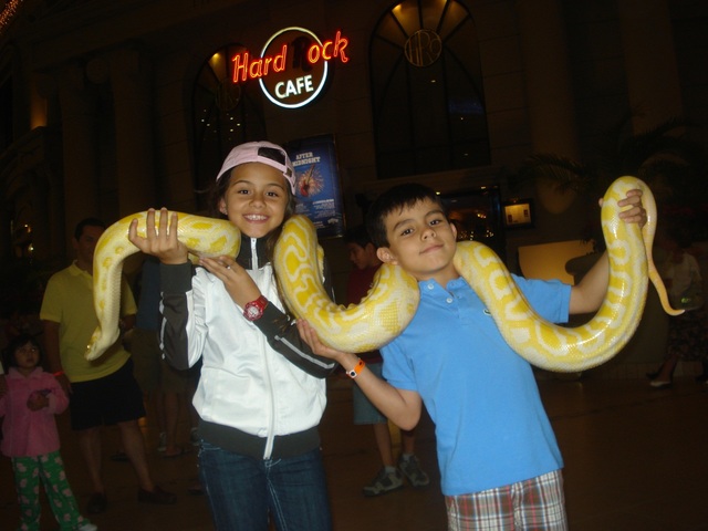 My family and I in Cancun