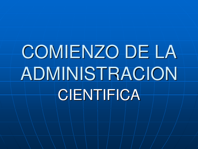 Administración Científica