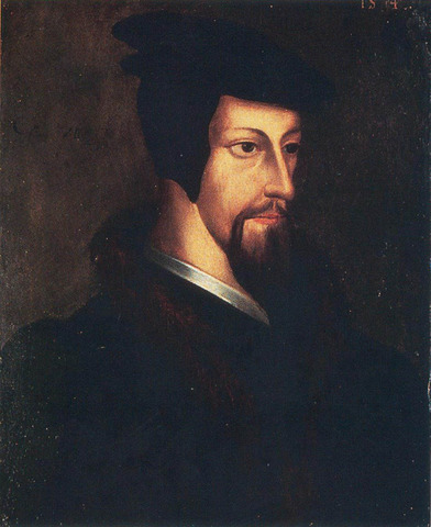 John Calvin breaks from the Catholic Church