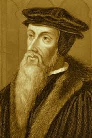 John Calvin breaks away form the Catholic Church