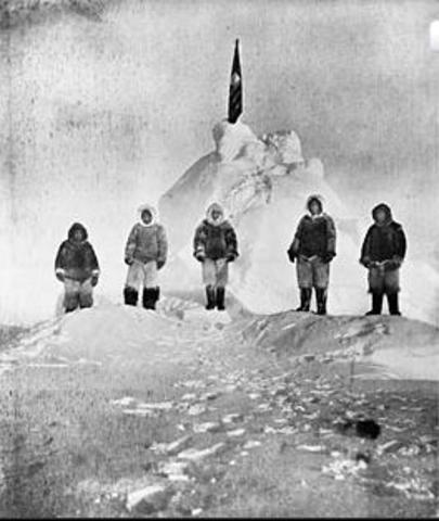 The first photo taken in the north pole