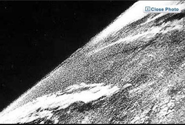 first photo from space