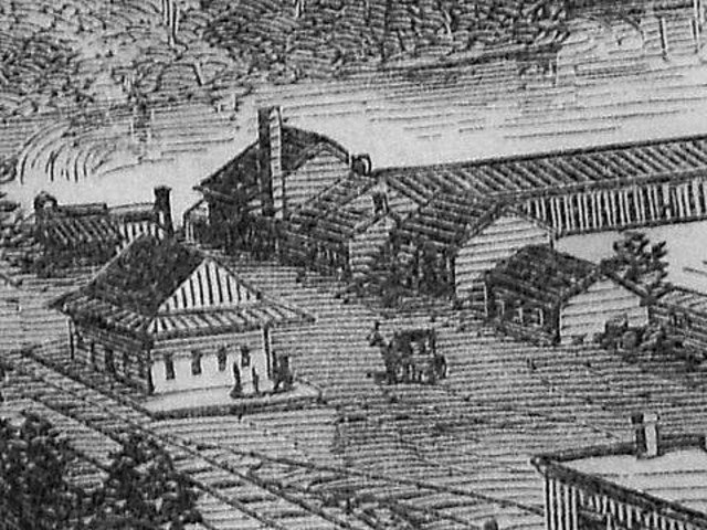 first railroad station