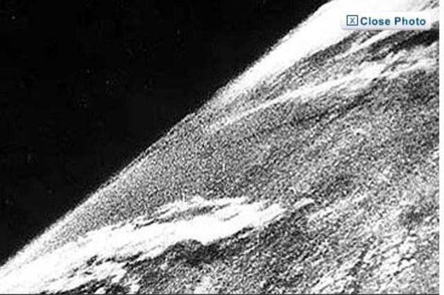 The FIRST photo from space