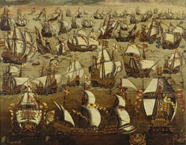 England defeats the Spanish Armada