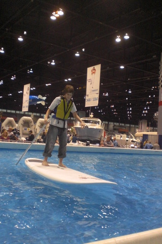 i paddle-boarded in Chicago