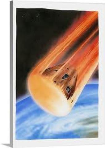 Apollo 11 entry back into the atmosphere