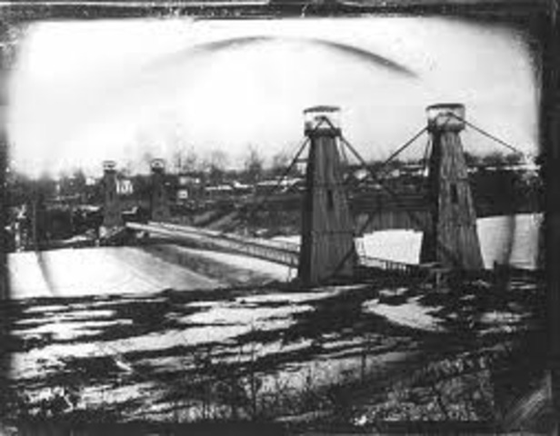 Complition of Bridge over Mississippi