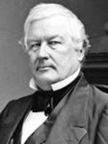 Millard Fillmore takes office