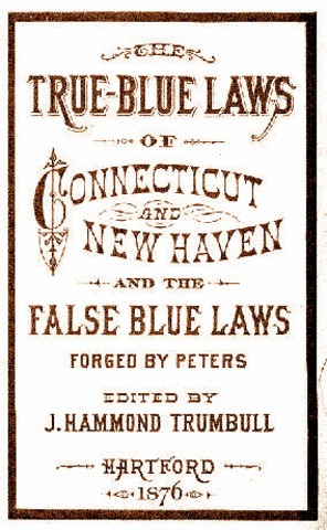 Connecticut's Blue Laws