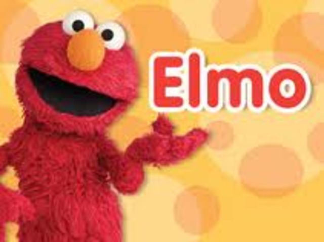 elmo came to my party when i turned one