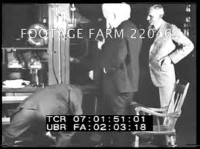 Herbert Hoover’s face first seen on screen