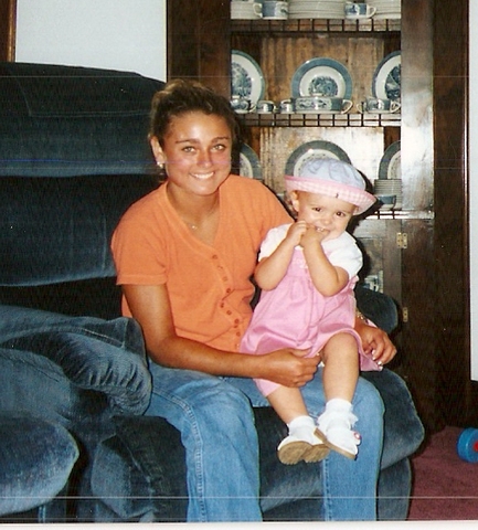 My sister and I after the baby contest