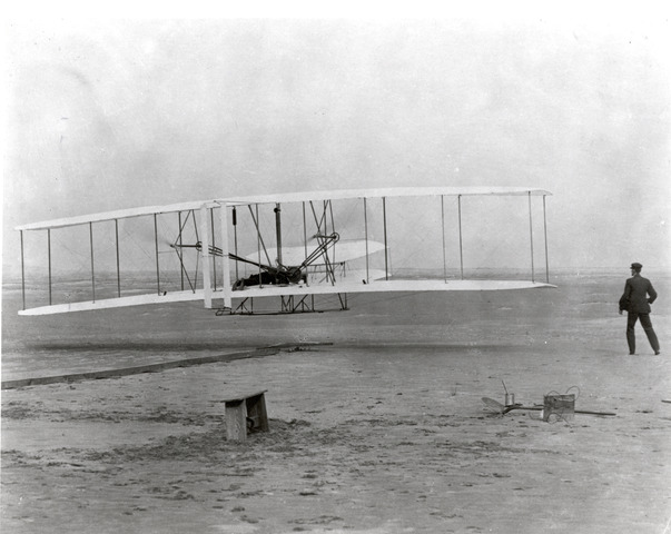 The Wright Brothers invent the airplane