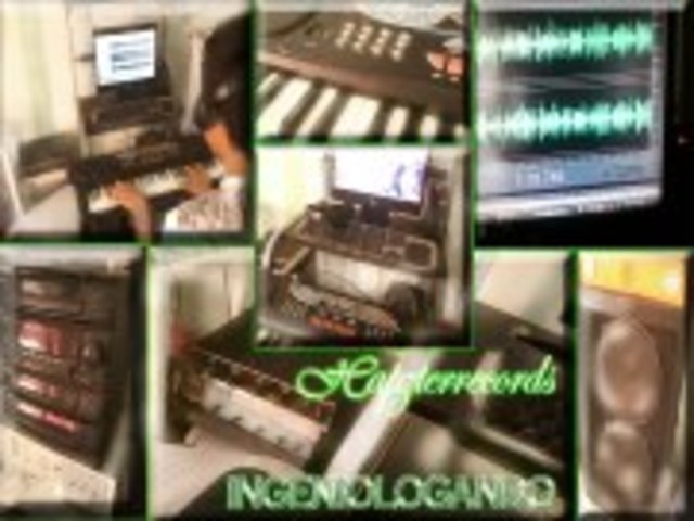 trabajando en mi estudio musical