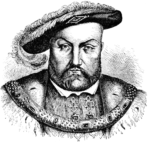 Henry VIII becomes king of England