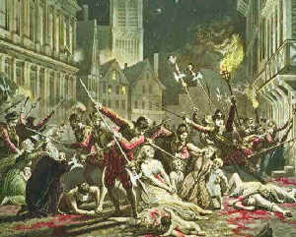 St.Bartholomew Massacre in France