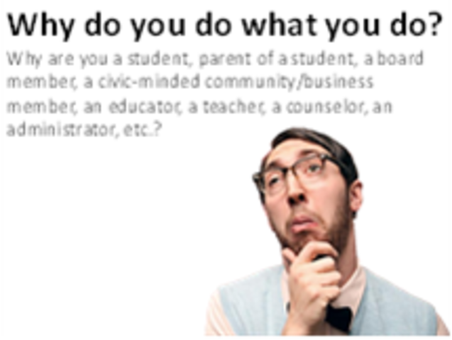 Post question: Why do you do what you do?