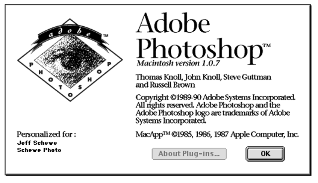 Photoshop 1.0 para MAC