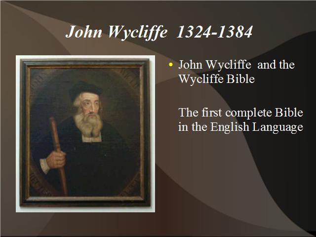 John Wycliffe and Jan Huss speak ouut against the Catholic church.