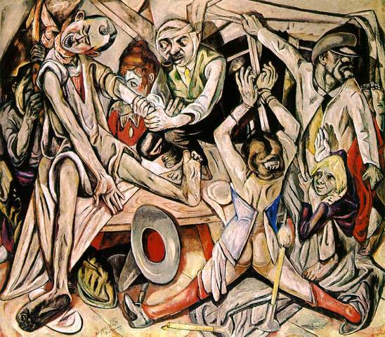 Max Beckmann - The Night (oil on canvas 133 cm × 153 cm)